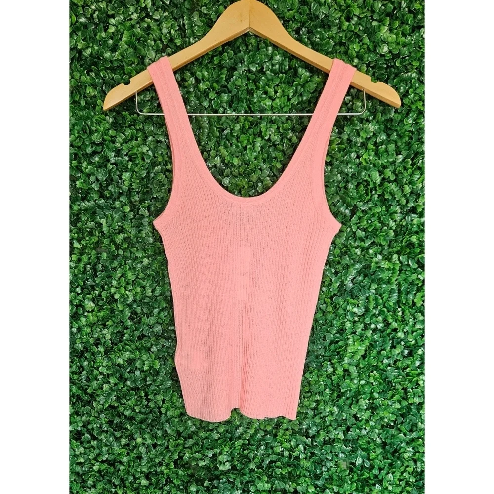 J.Crew Featherweight cashmere ribbed tank top